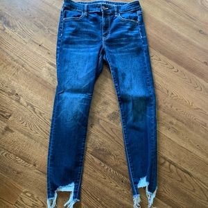 distressed American eagle jeans
